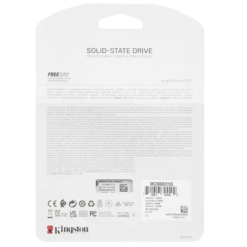 Твердотельный накопитель Kingston 512 Gb KC3000 (SKC3000S/512G)