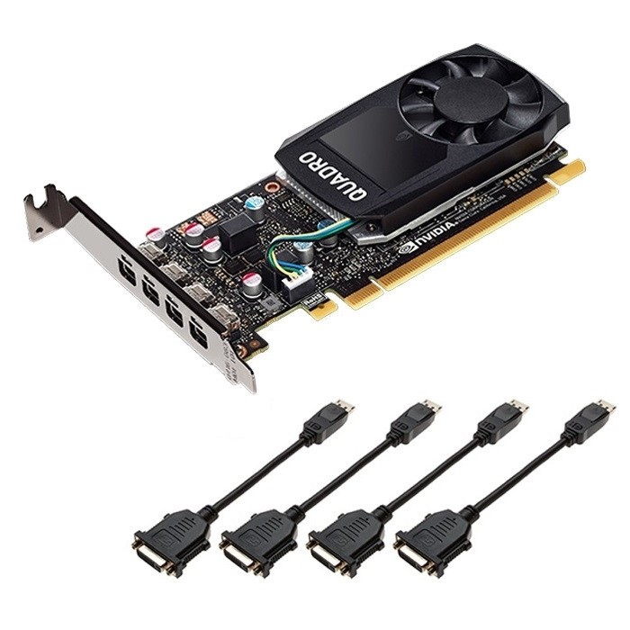 Видеокарта PNY (VCQP620DVIBLK-1) NVIDIA Quadro P620 4xMini DisplayPort 2.0