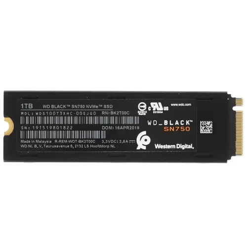 Твердотельный накопитель Western Digital 1000 Gb Black WDS100T3XHC