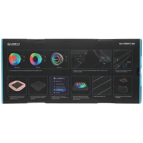 Система жидкостного охлаждения для процессора Lian Li GALAHAD II Trinity 360 Black ARGB (GA2T36B) (G89.GA2T36B.R0)
