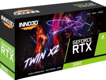 Видеокарта INNO3D (N30502-06D6-1711VA60) GeForce RTX 3050 6GB TWIN X2