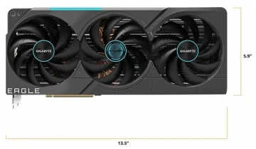 Видеокарта Gigabyte (GV-N4080EAGLE OC-16GD) GeForce RTX 4080 16GB EAGLE OC
