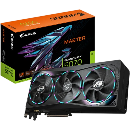 Видеокарта Gigabyte (GV-N5070AORUS M-12GD) GeForce RTX 5070 12GB AORUS MASTER