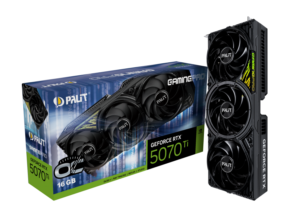 Видеокарта Palit (NE7507TS19T2-GB2031Y) GeForce RTX 5070 Ti 16GB GAMINGPRO OC V1