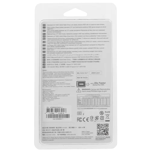 Твердотельный накопитель Apacer 480 Gb AS340X (AP480GAS340XC-1)