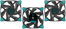 Комплект вентиляторов для корпуса Iceberg Thermal IceGALE Xtra Black 500 IceGALEXtra120mmBLACK3P PWM