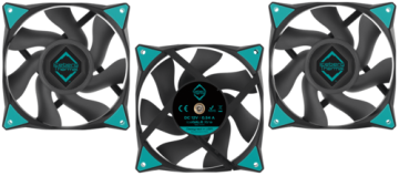 Комплект вентиляторов для корпуса Iceberg Thermal IceGALE Xtra Black 500 IceGALEXtra120mmBLACK3P PWM