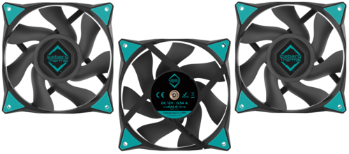 Комплект вентиляторов для корпуса Iceberg Thermal IceGALE Xtra Black 500 IceGALEXtra120mmBLACK3P PWM