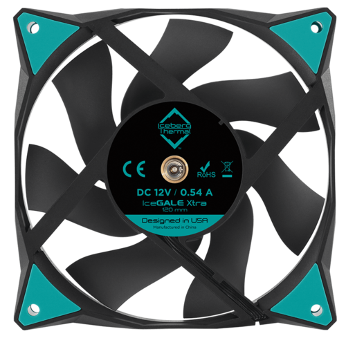 Комплект вентиляторов для корпуса Iceberg Thermal IceGALE Xtra Black 500 IceGALEXtra120mmBLACK3P PWM