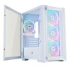 Компьютерный корпус 1STPLAYER TRILOBITE T4-G GLASS ARGB White (T4-G-WH-4FS7-W)