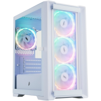 Компьютерный корпус 1STPLAYER TRILOBITE T4-G GLASS ARGB White (T4-G-WH-4FS7-W)
