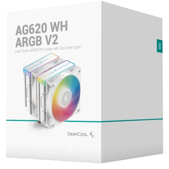 Кулер для процессора Deepcool AG620 WH ARGB V2 White