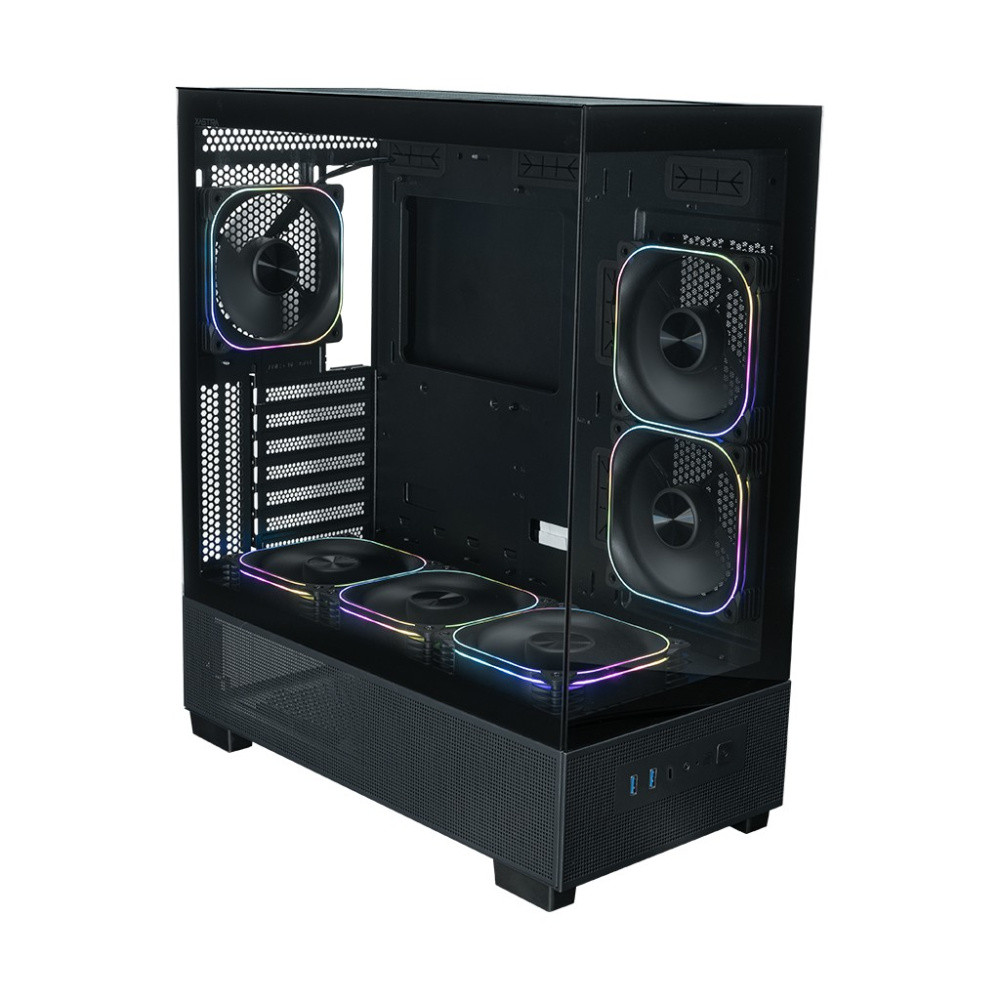 Компьютерный корпус XASTRA Q500 6ARGB-FG-C10-UC ARGB Black (Q500-6FG12A-C10-UC)