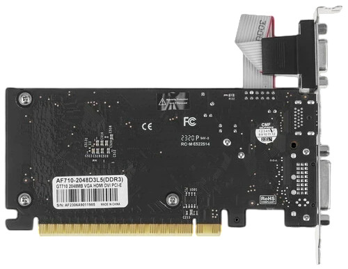 Видеокарта AFox (AF710-2048D3L5) GeForce GT 710 2 GB
