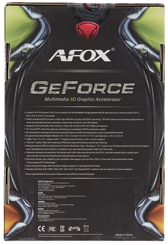 Видеокарта AFox (AF710-2048D3L5) GeForce GT 710 2 GB