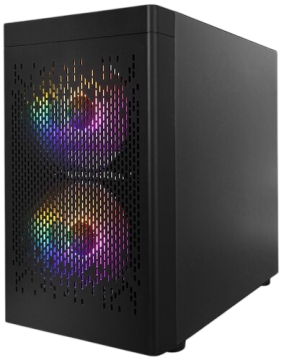 Компьютерный корпус 1STPLAYER DK D3-B LED Black (D3-B-BK-2F1P-1F1)