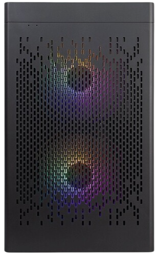 Компьютерный корпус 1STPLAYER DK D3-B LED Black (D3-B-BK-2F1P-1F1)