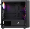 Компьютерный корпус 1STPLAYER DK D3-B LED Black (D3-B-BK-2F1P-1F1)