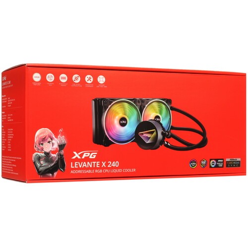 Система жидкостного охлаждения для процессора ADATA XPG Levante X 240 RGB Black LEVANTEX240-BKCWW