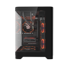 Компьютерный корпус 1STPLAYER UVIEW UV5 Black (UV5-BK)