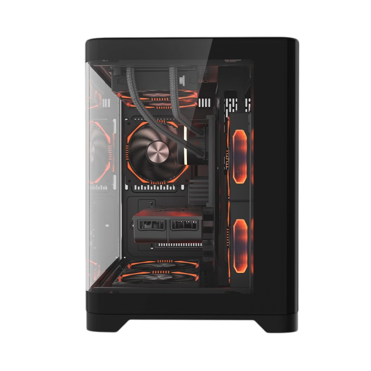 Компьютерный корпус 1STPLAYER UVIEW UV5 Black (UV5-BK)