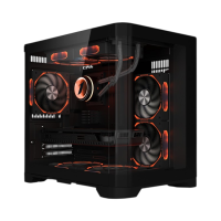 Компьютерный корпус 1STPLAYER UVIEW UV5 Black (UV5-BK)