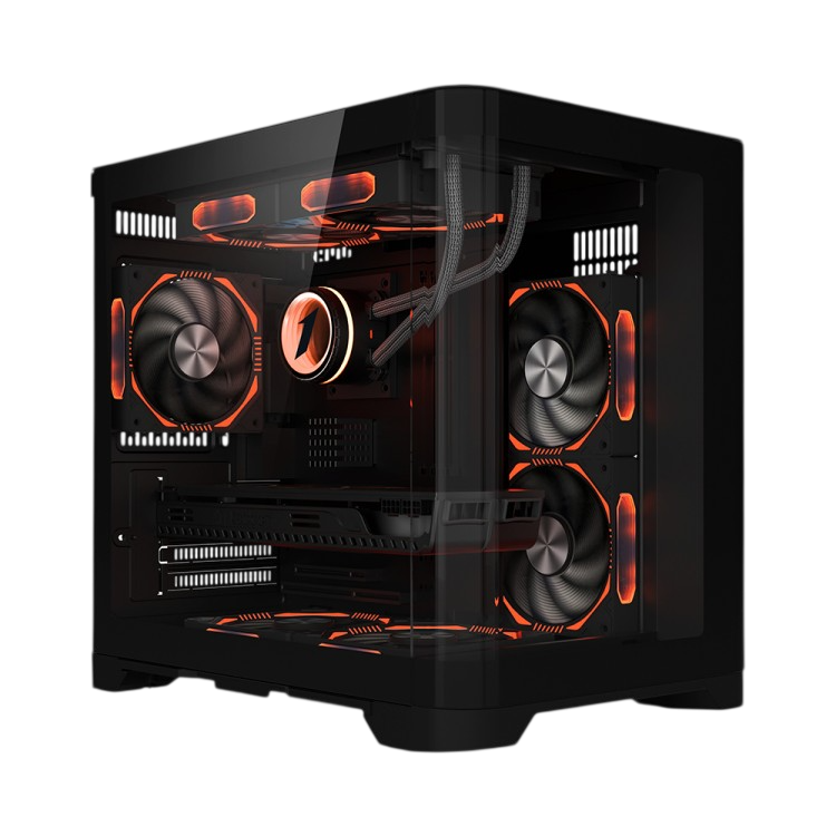 Компьютерный корпус 1STPLAYER UVIEW UV5 Black (UV5-BK)