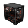 Компьютерный корпус 1STPLAYER UVIEW UV5 Black (UV5-BK)