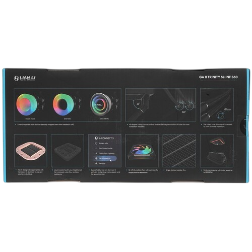 Система жидкостного охлаждения для процессора Lian Li GALAHAD II Trinity 360 SL-INF ARGB Black (GA2T36INB) (G89.GA2T36INB.R0) PWM