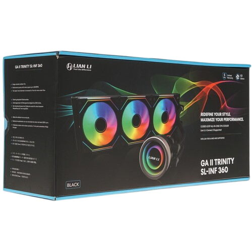 Система жидкостного охлаждения для процессора Lian Li GALAHAD II Trinity 360 SL-INF ARGB Black (GA2T36INB) (G89.GA2T36INB.R0) PWM