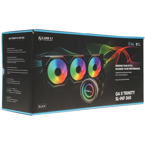 Система жидкостного охлаждения для процессора Lian Li GALAHAD II Trinity 360 SL-INF ARGB Black (GA2T36INB) (G89.GA2T36INB.R0) PWM