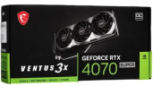 Видеокарта MSI (RTX 4070 SUPER 12G VENTUS 3X) GeForce RTX 4070 SUPER 12GB VENTUS 3X