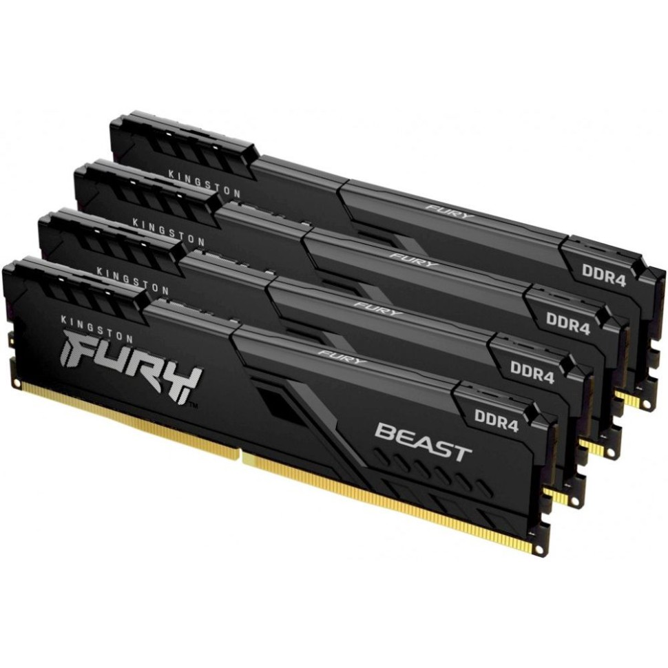 Оперативная память 64 Gb 3600 MHz Kingston FURY Beast Black (KF436C18BBK4/64)
