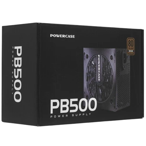 Блок питания Powercase 500W PB500 Black (PS-500B-DC)