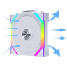 Вентилятор для корпуса Lian Li UNI FAN SL WIRELESS 120 ARGB White 12SL1W1W (G99.12SL1W1W.R0)