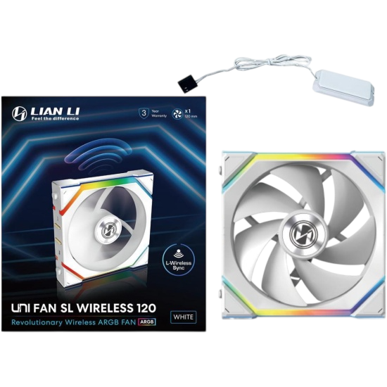 Вентилятор для корпуса Lian Li UNI FAN SL WIRELESS 120 ARGB White 12SL1W1W (G99.12SL1W1W.R0)