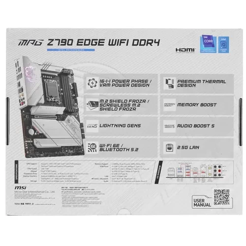 Материнская плата MSI MPG Z790 EDGE WIFI DDR4
