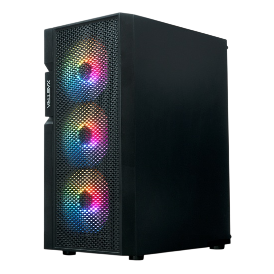 Компьютерный корпус XASTRA A302 4FRGB Black (A302-BK-FC120FRGB-4F-GL)