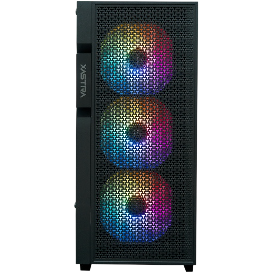 Компьютерный корпус XASTRA A302 4FRGB Black (A302-BK-FC120FRGB-4F-GL)