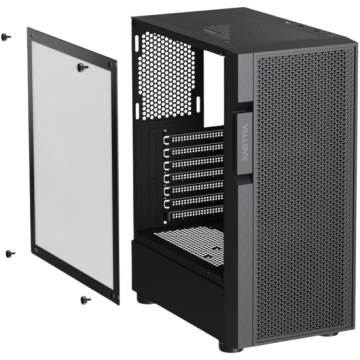 Компьютерный корпус XASTRA A302 4FRGB Black (A302-BK-FC120FRGB-4F-GL)