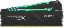 Оперативная память 16 Gb 2666 MHz Kingston HYPERX FURY Black RGB (HX426C16FB3AK2/16)