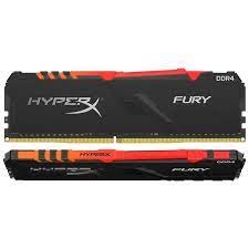 Оперативная память 16 Gb 2666 MHz Kingston HYPERX FURY Black RGB (HX426C16FB3AK2/16)