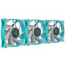 Комплект вентиляторов для корпуса Iceberg Thermal IceGALE Xtra Teal 500 IceGALEXtra120mmTEAL3P PWM