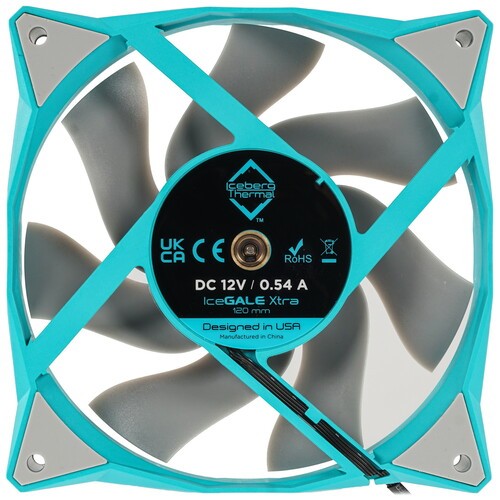 Комплект вентиляторов для корпуса Iceberg Thermal IceGALE Xtra Teal 500 IceGALEXtra120mmTEAL3P PWM