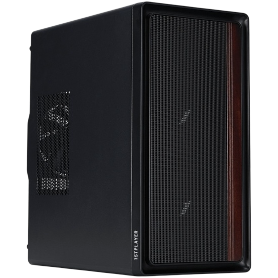 Компьютерный корпус 1STPLAYER WD1 Black (WD1-BK-3F)