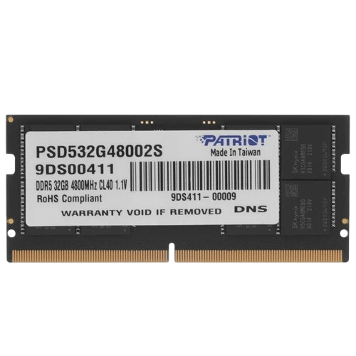 Оперативная память 32 Gb 4800 MHz PATRIOT (PSD532G48002S)