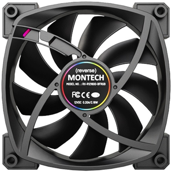 Комплект вентиляторов для корпуса Montech RX120 ARGB Reverse Black (RX120B3P)