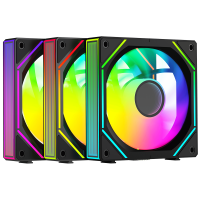 Комплект вентиляторов для корпуса Ocypus Gamma F12 UNI BK ARGB Black (Gamma-F12-BK3AM00U-GL)