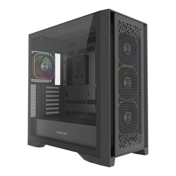 Компьютерный корпус Powercase ByteFlow Pro TG ARGB Black (CH9GPB-A4)
