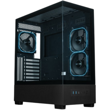 Компьютерный корпус XASTRA Q500 3ARGB-FG-C10-UC ARGB Black (Q500-3FG12A-C10-UC)